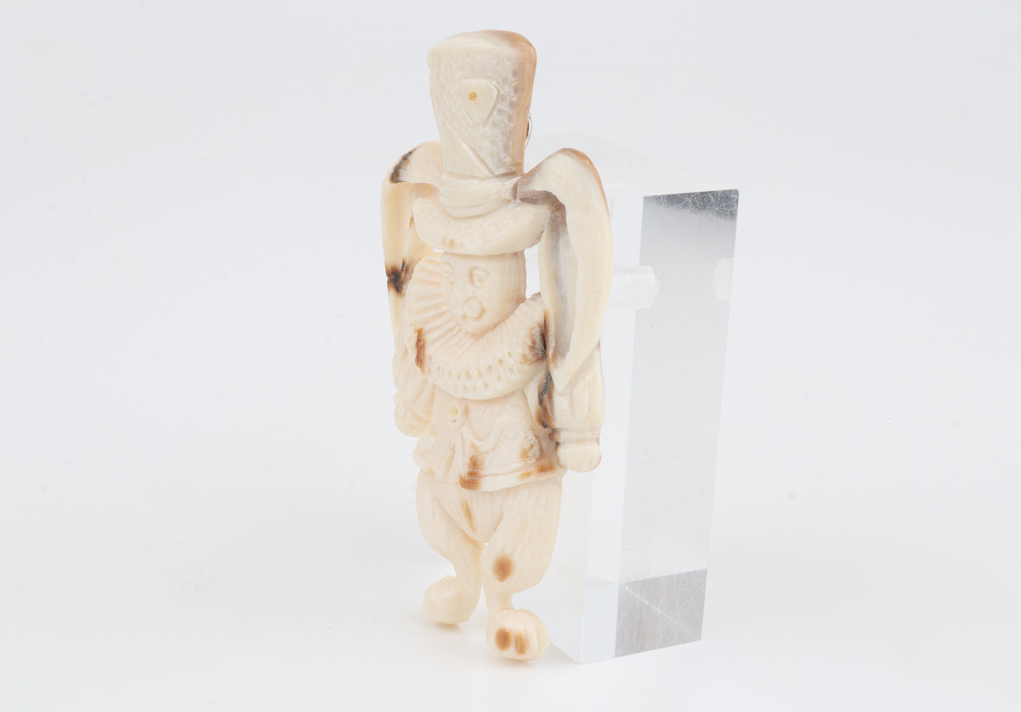 Mammoth Ivory Harlequin Brooch