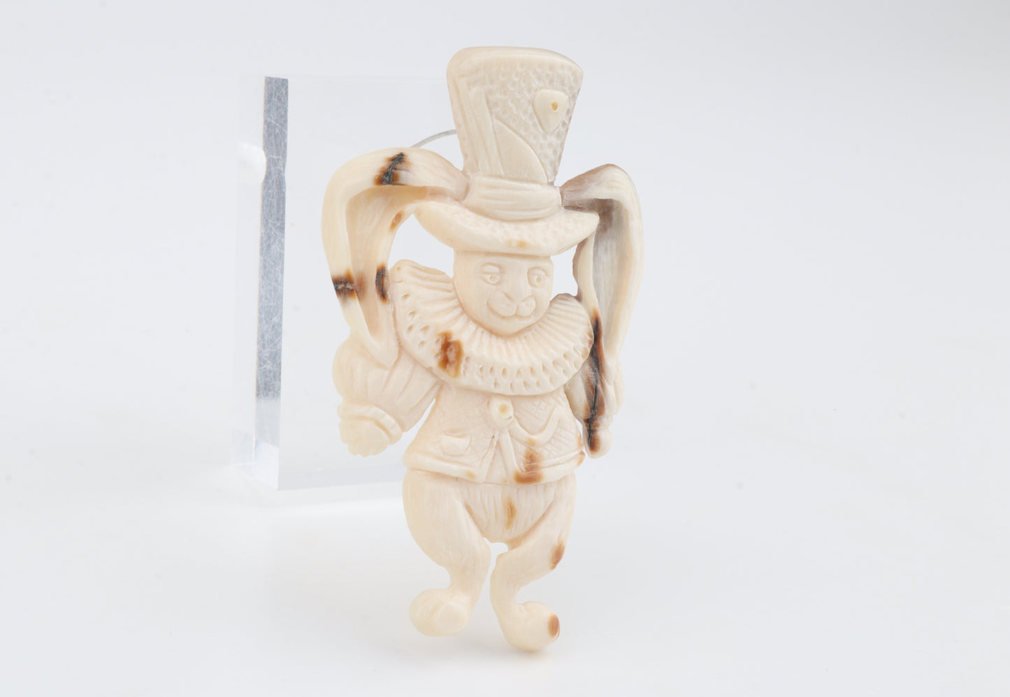 Mammoth Ivory Harlequin Brooch