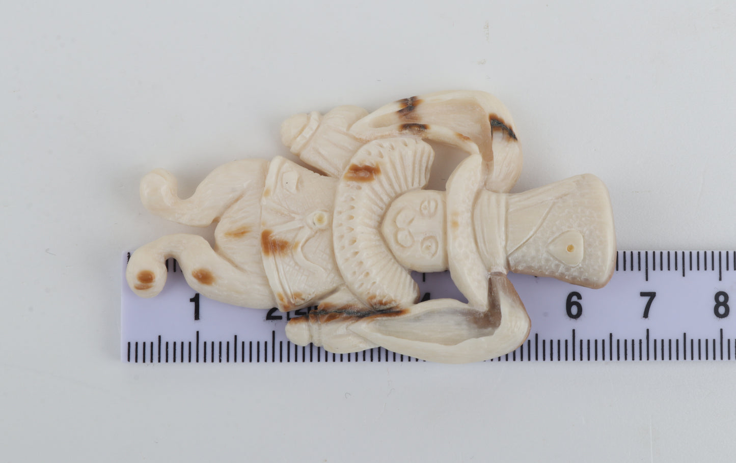 Mammoth Ivory Harlequin Brooch
