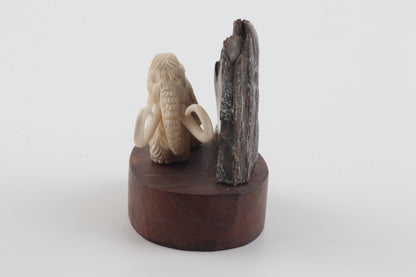 Carved mammoth ivory figurine