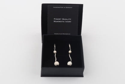 Wave Mammoth Ivory Earrings