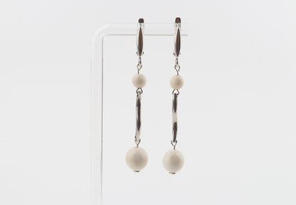 Wave Mammoth Ivory Earrings