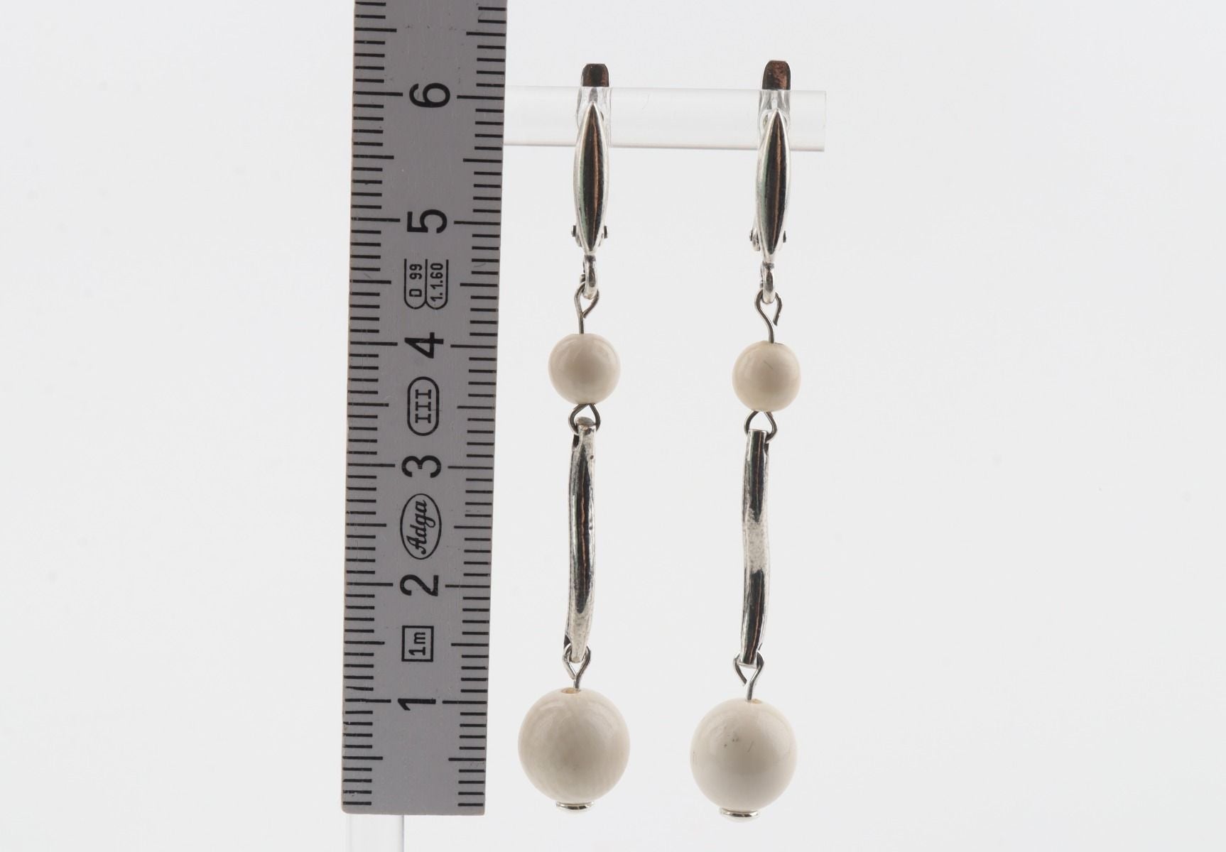 Wave Mammoth Ivory Earrings