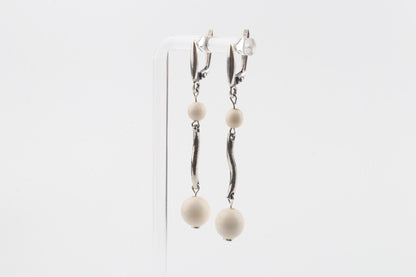 Wave Mammoth Ivory Earrings