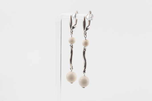 Wave Mammoth Ivory Earrings