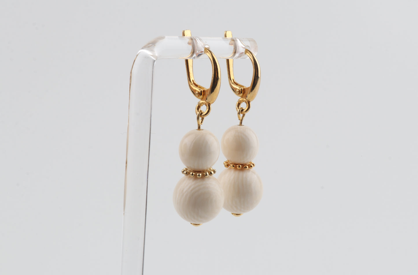 The Snowflake Mammoth Ivory Earrings