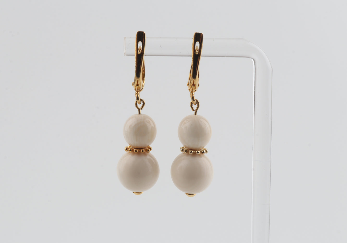 The Snowflake Mammoth Ivory Earrings
