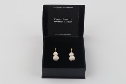The Snowflake Mammoth Ivory Earrings