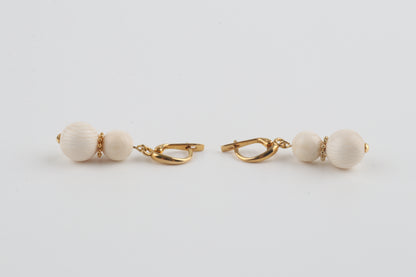 The Snowflake Mammoth Ivory Earrings