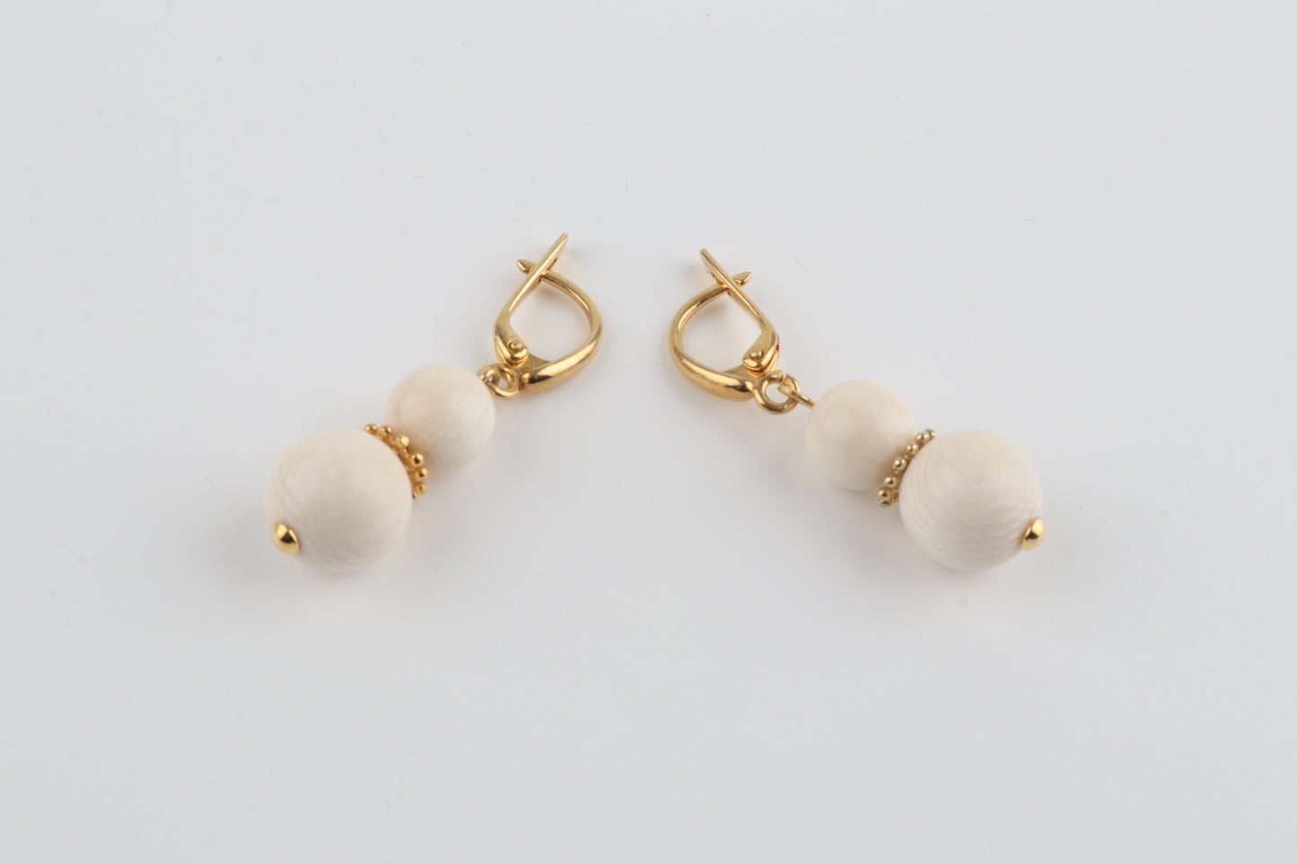 The Snowflake Mammoth Ivory Earrings