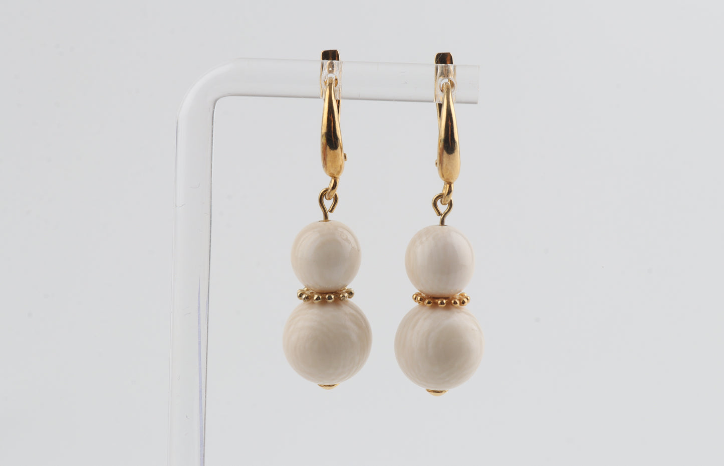 The Snowflake Mammoth Ivory Earrings