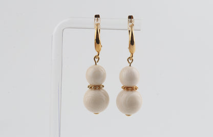 The Snowflake Mammoth Ivory Earrings