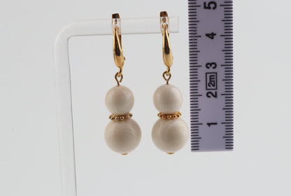 The Snowflake Mammoth Ivory Earrings