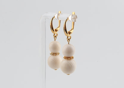 The Snowflake Mammoth Ivory Earrings