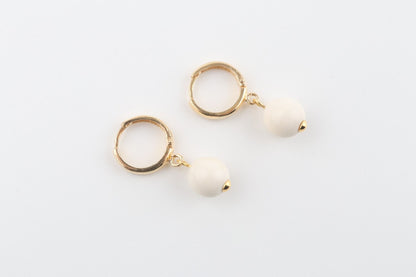 Mammoth Ivory Hoop Earrings 
