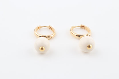Mammoth Ivory Hoop Earrings 