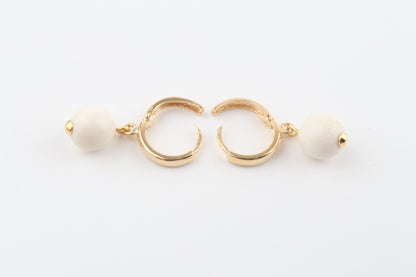 Mammoth Ivory Hoop Earrings 