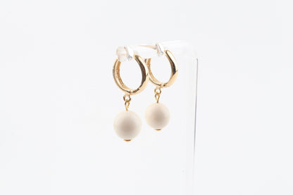 Mammoth Ivory Hoop Earrings 