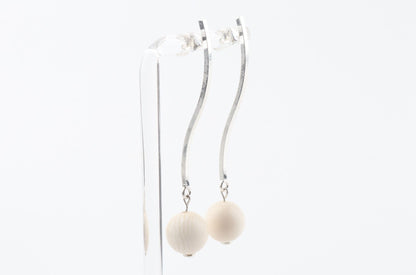 The Wave Mammoth Ivory Earrings