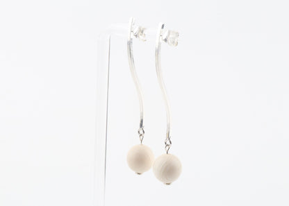 The Wave Mammoth Ivory Earrings