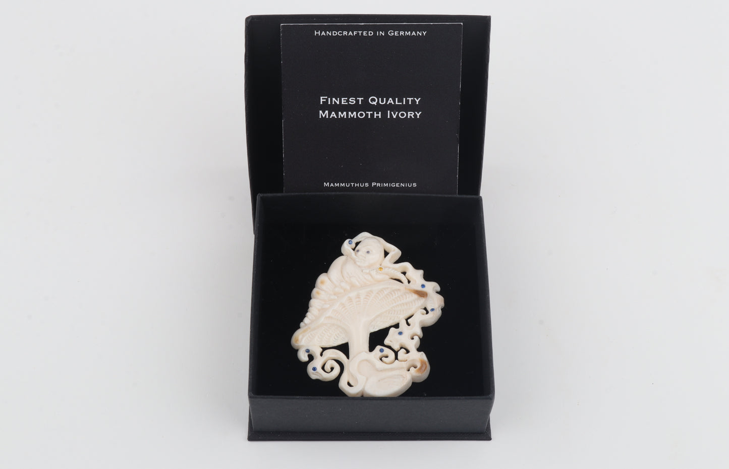 Mammoth Ivory Mushroom Brooch