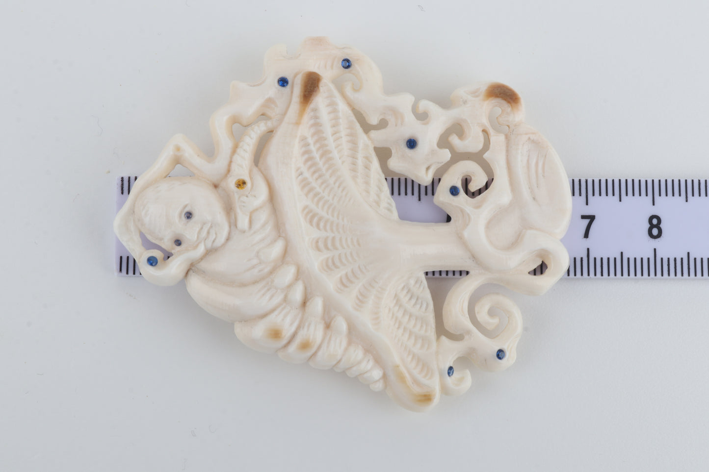 Mammoth Ivory Mushroom Brooch