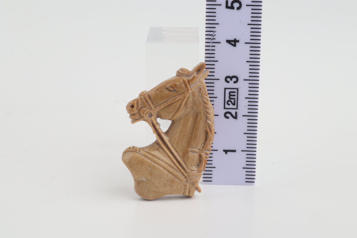 Carved Mammoth Ivory Horse Brooch