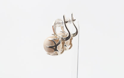 Mammoth Ivory & Silver Earrings
