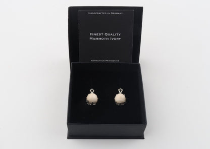 Mammoth Ivory & Silver Earrings