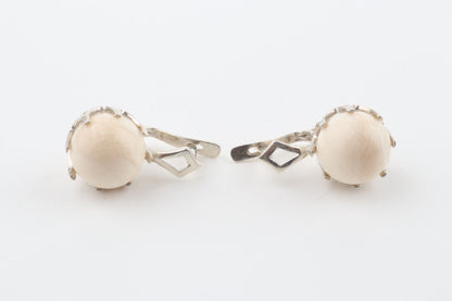 Mammoth Ivory & Silver Earrings