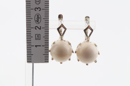 Mammoth Ivory & Silver Earrings