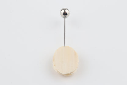 Arctic Rose — Hand-Carved Mammoth Ivory Lapel Pin