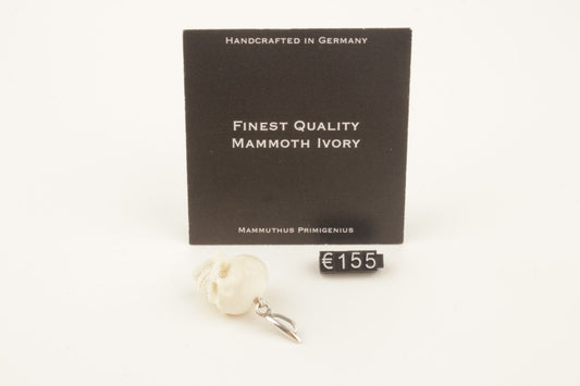 Mammoth Ivory Skull Pendant