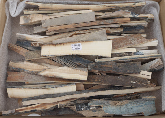 Raw mammoth ivory offcuts