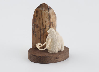 Carved woolly mammoth
