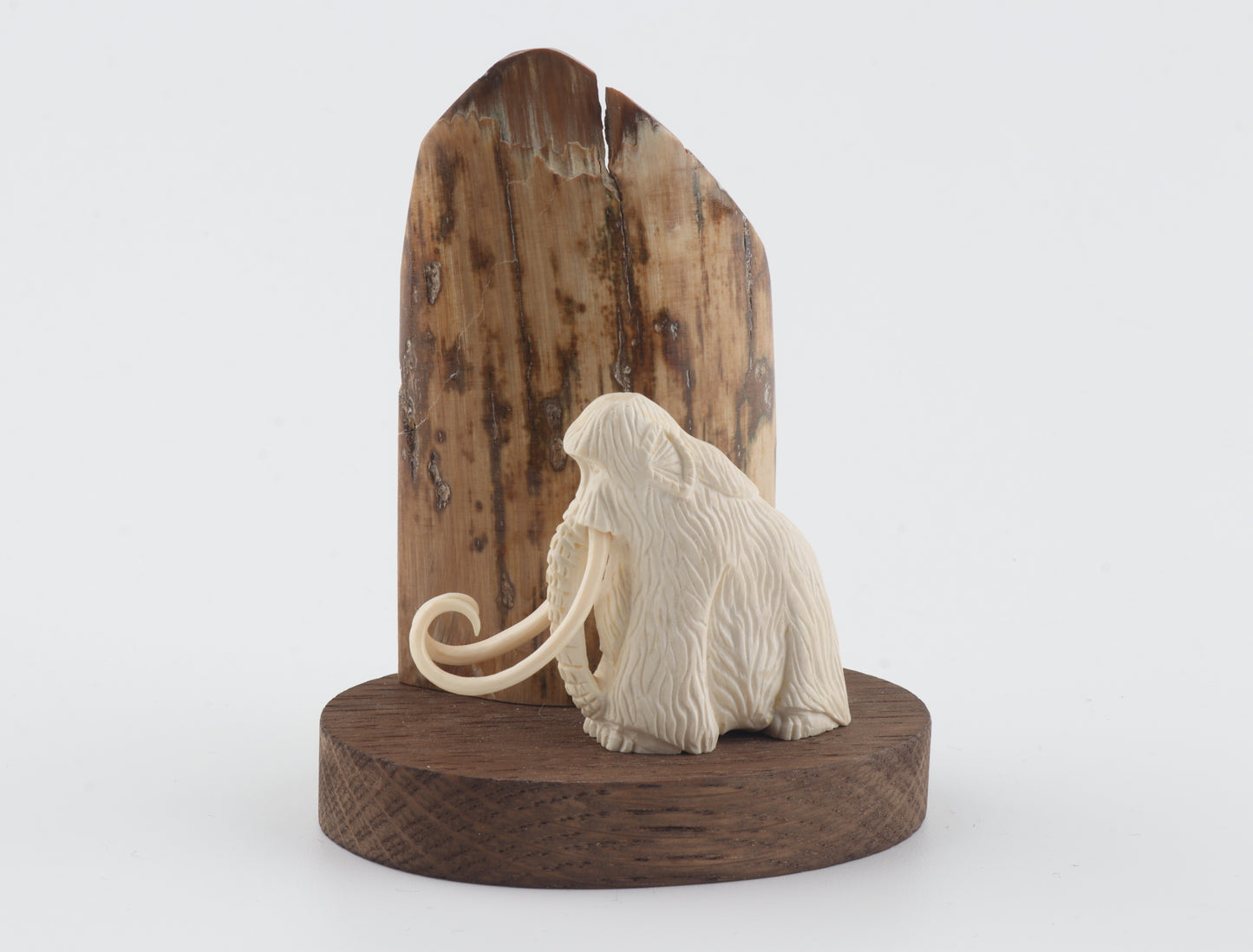 Carved woolly mammoth
