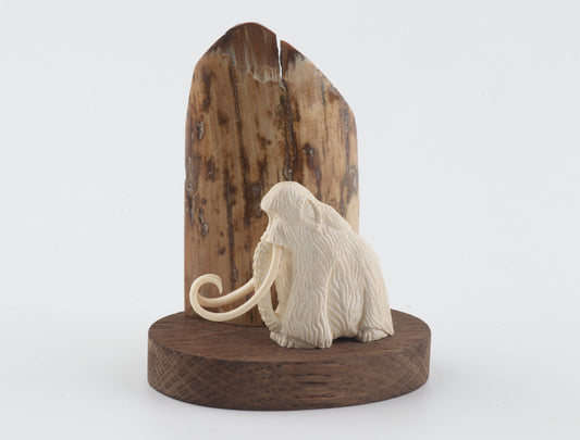 Carved woolly mammoth
