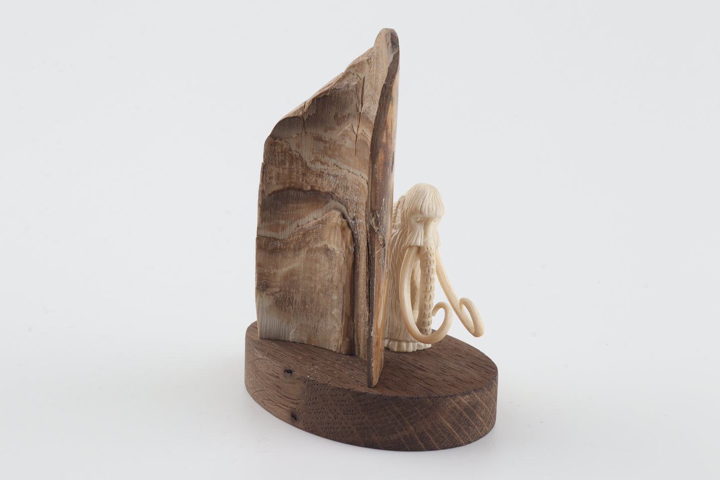 Carved woolly mammoth