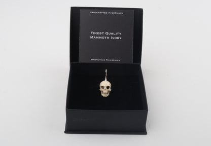 Festive Mammoth Ivory Skull Pendant 