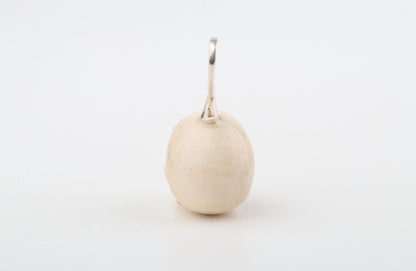 Festive Mammoth Ivory Skull Pendant 