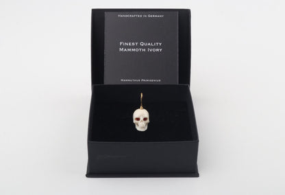 Festive Mammoth Ivory Skull Pendant