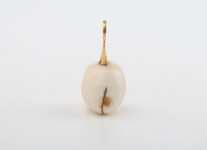 Festive Mammoth Ivory Skull Pendant