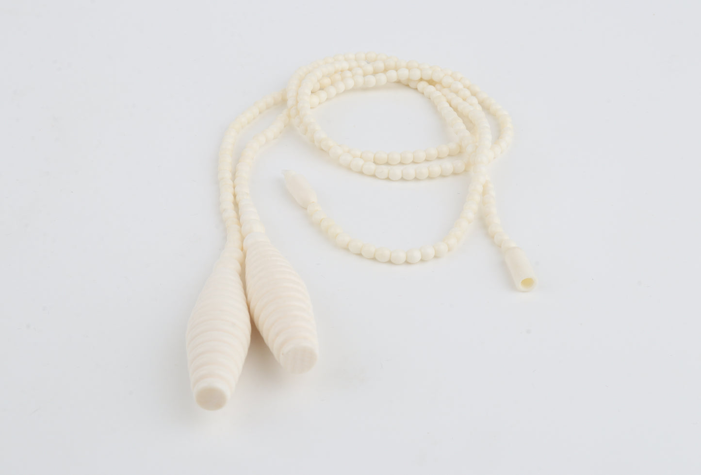 Mammoth Ivory Beaded Lariat Necklace