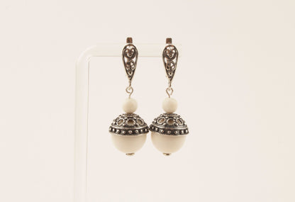 Eternal Filigree Mammoth Ivory Earrings