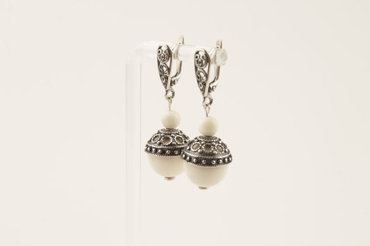 Eternal Filigree Mammoth Ivory Earrings