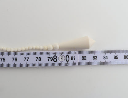 Mammoth Ivory Beaded Lareat Necklace