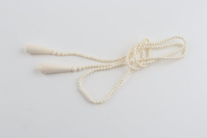 Mammoth Ivory Beaded Lareat Necklace