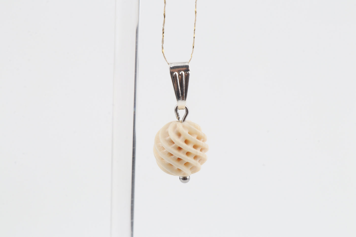 Carved Mammoth Ivory Pendant