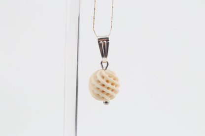 Carved Mammoth Ivory Pendant
