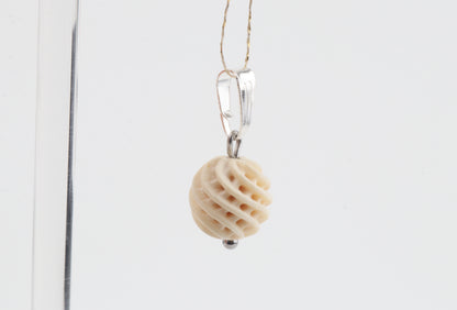 Carved Mammoth Ivory Pendant